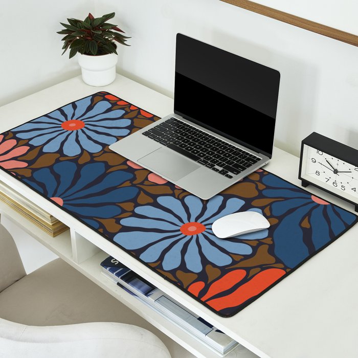 Lazy Florals #4 Desk Mat Gallery Image 2