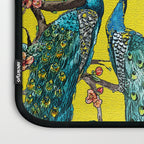 Vintage Oriental Peacocks, Peonies, Birds & Pagodas Print Laptop Sleeve Gallery Image 3