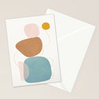 Soft Abstract Shapes 11 Stationery Card Gallery Image 2