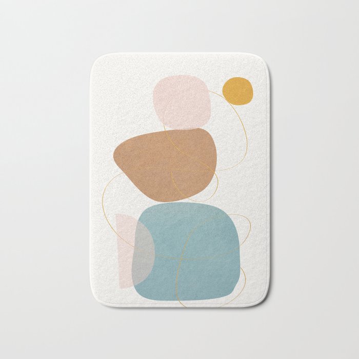 Soft Abstract Shapes 11 Bath Mat Gallery Image 1