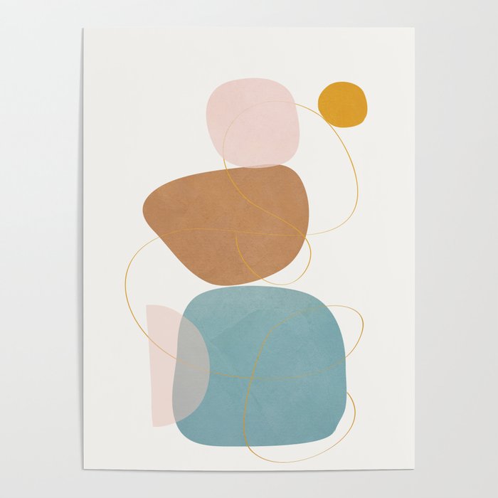 Soft Abstract Shapes 11 Poster Gallery Image 4