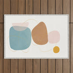 Soft Abstract Shapes 11 Outdoor Rug Gallery Image 1