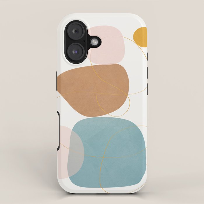 Soft Abstract Shapes 11 iPhone Case Gallery Image 1