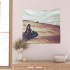 Ocean Driftwood Wall Tapestry Gallery Image 2