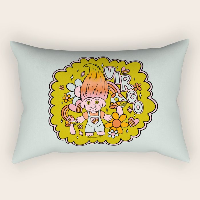 Virgo Troll Rectangular Pillow Gallery Image 2
