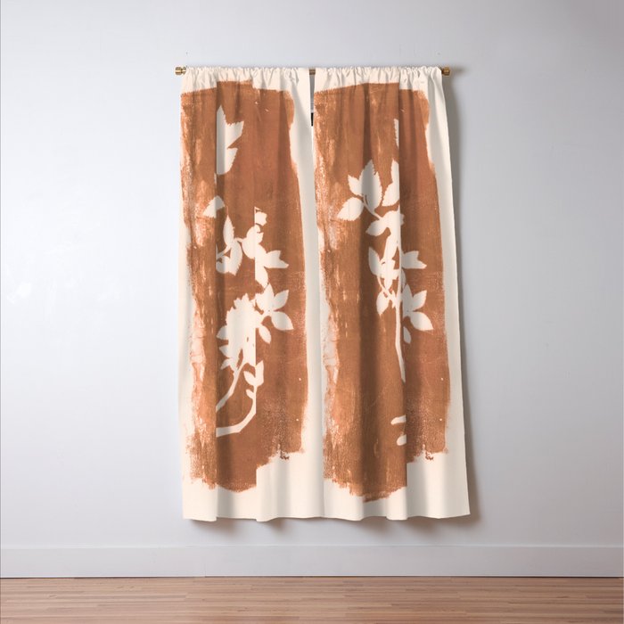 botanical reminiscences 1 cinnamon Window Curtain Gallery Image 3