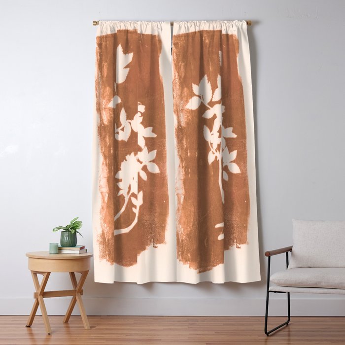 botanical reminiscences 1 cinnamon Window Curtain Gallery Image 1