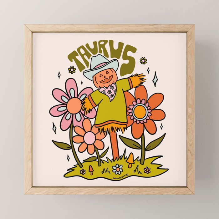 Taurus Scarecrow Mini Art Print Gallery Image 1