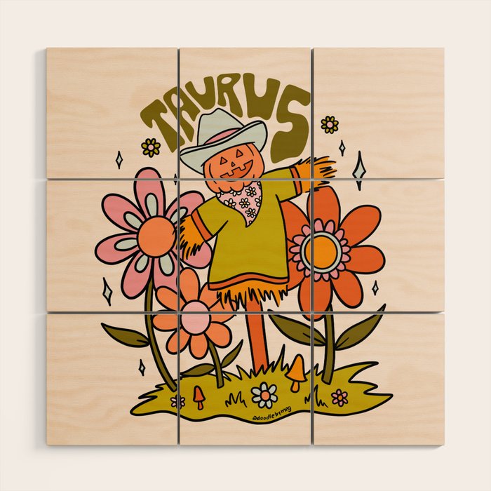 Taurus Scarecrow Wood Wall Art Gallery Image 1