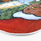 'Christmas Gift' Louis Wain Vintage Cat Bath Mat Gallery Image 3