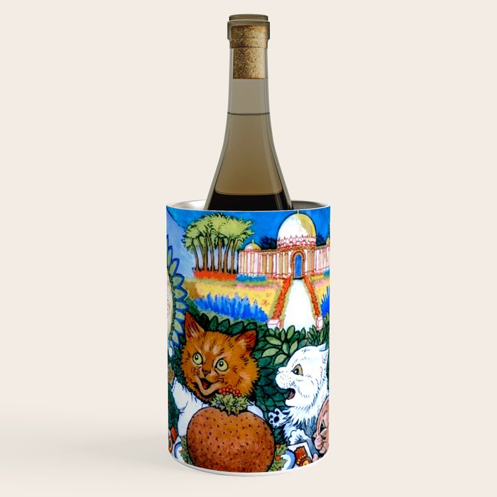'Christmas Gift' Louis Wain Vintage Cat Wine Chiller Gallery Image 3