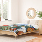'Christmas Gift' Louis Wain Vintage Cat Duvet Cover Gallery Image 2