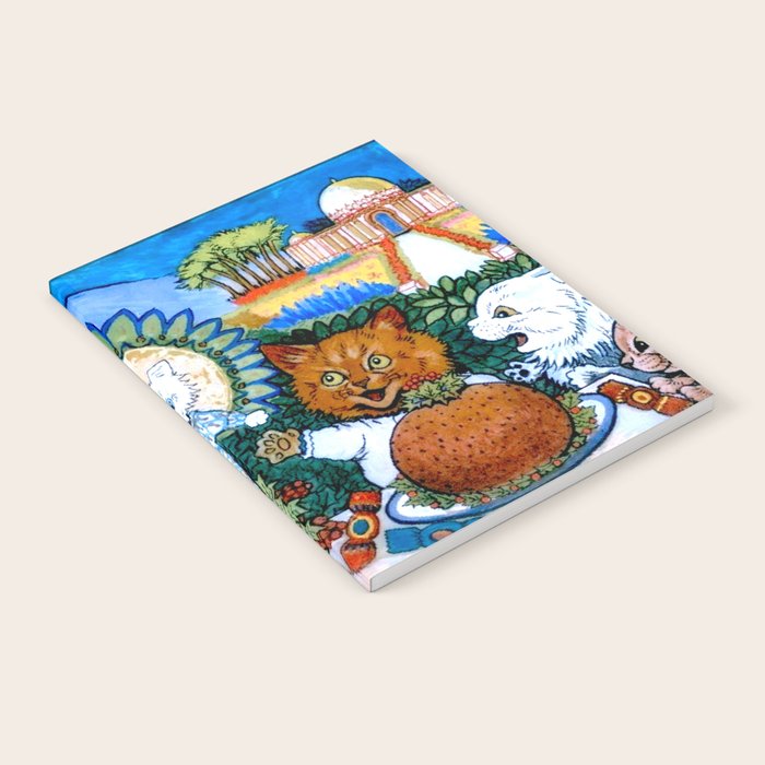 'Christmas Gift' Louis Wain Vintage Cat Notebook Gallery Image 2