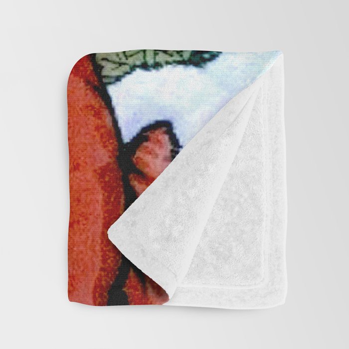 'Christmas Gift' Louis Wain Vintage Cat Throw Blanket Gallery Image 3