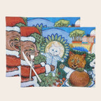 'Christmas Gift' Louis Wain Vintage Cat Placemat Gallery Image 1