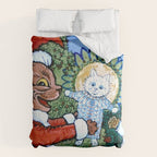 'Christmas Gift' Louis Wain Vintage Cat Comforter Gallery Image 6