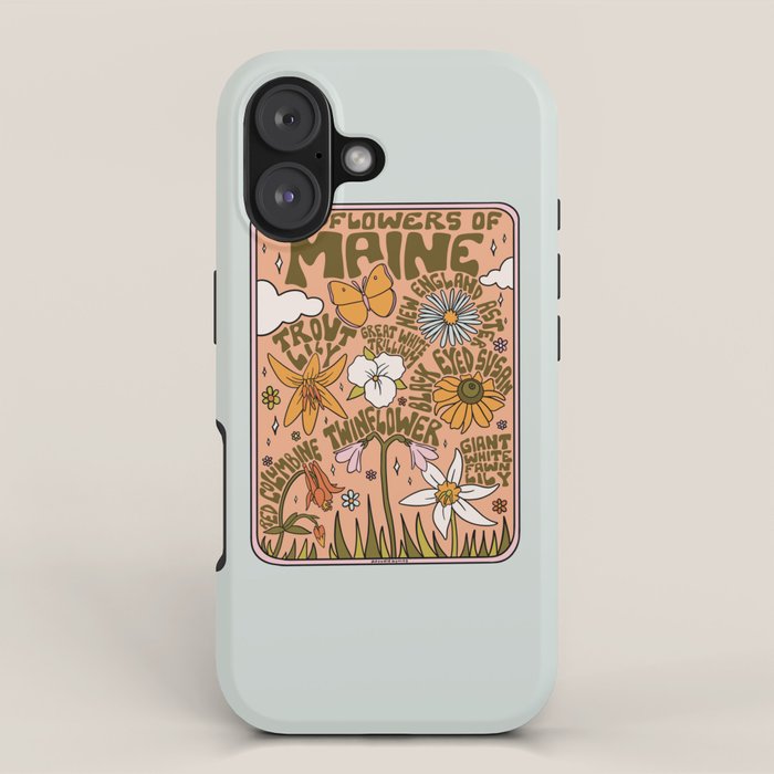 Maine Wildflowers iPhone Case Gallery Image 1