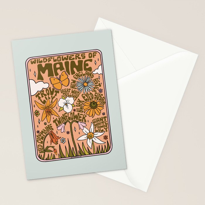 Maine Wildflowers Stationery Card Gallery Image 2