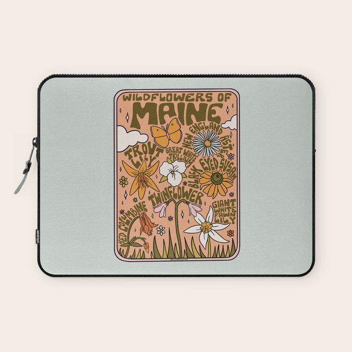 Maine Wildflowers Laptop Sleeve Gallery Image 1