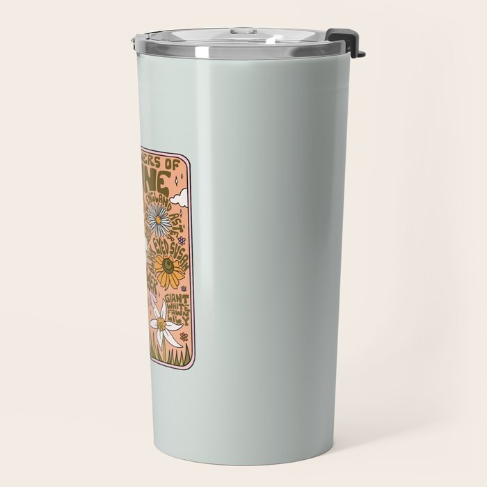 Maine Wildflowers Travel Mug Gallery Image 2