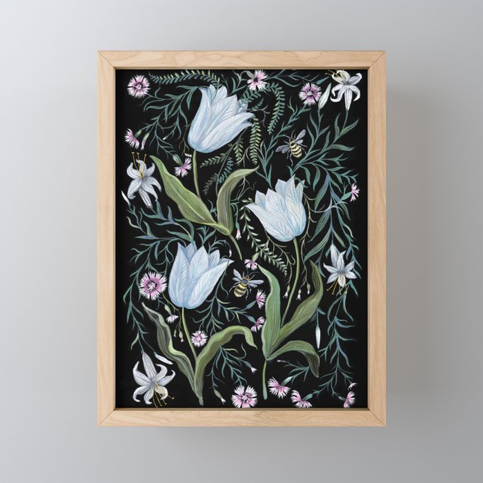 Through the Tulips Mini Art Print Gallery Image 1