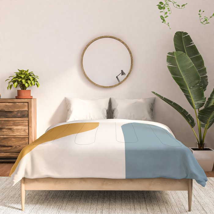 Modern Minimal Arch Abstract LXVIII Comforter Gallery Image 3