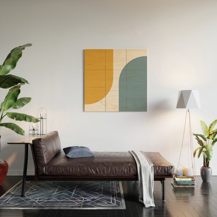 Modern Minimal Arch Abstract LXVIII Wood Wall Art Gallery Image 2