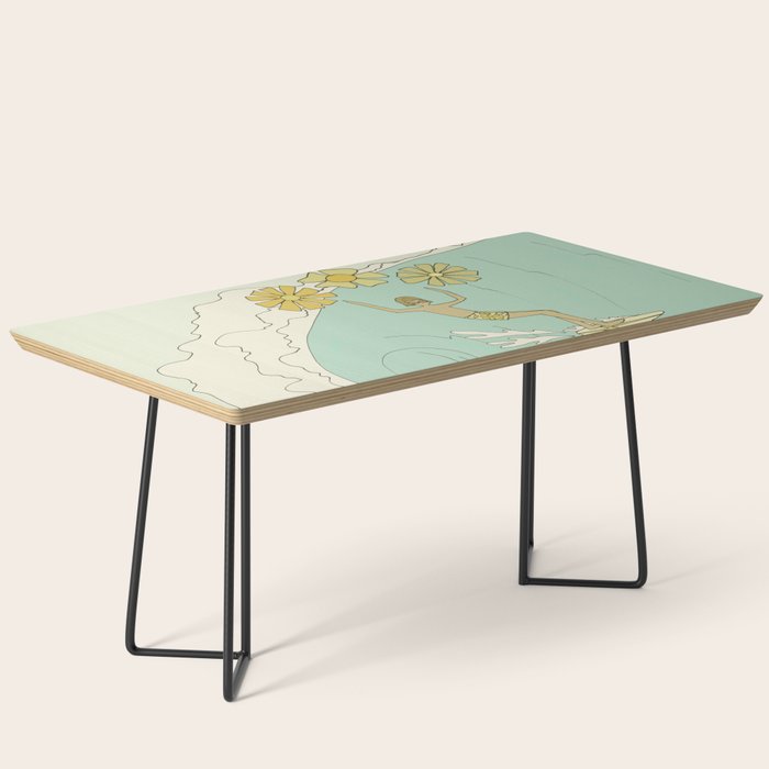 pipeline master style guru gerry lopez // retro surf art by surfy birdy Coffee Table Gallery Image 1