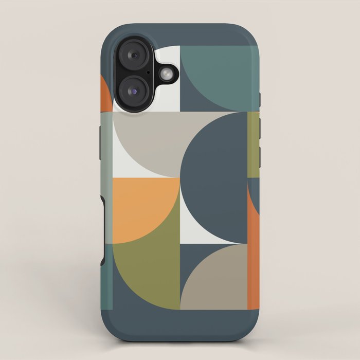 Mid Century Geometric 12/2 iPhone Case Gallery Image 1