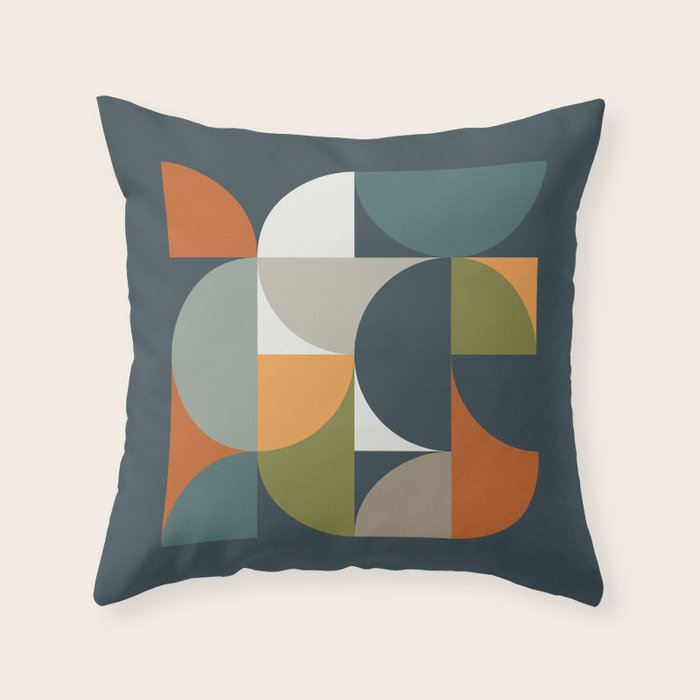 Mid Century Geometric 12/2 Throw Pillow Gallery Image 6