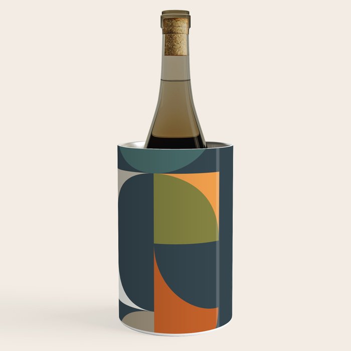 Mid Century Geometric 12/2 Wine Chiller Gallery Image 3