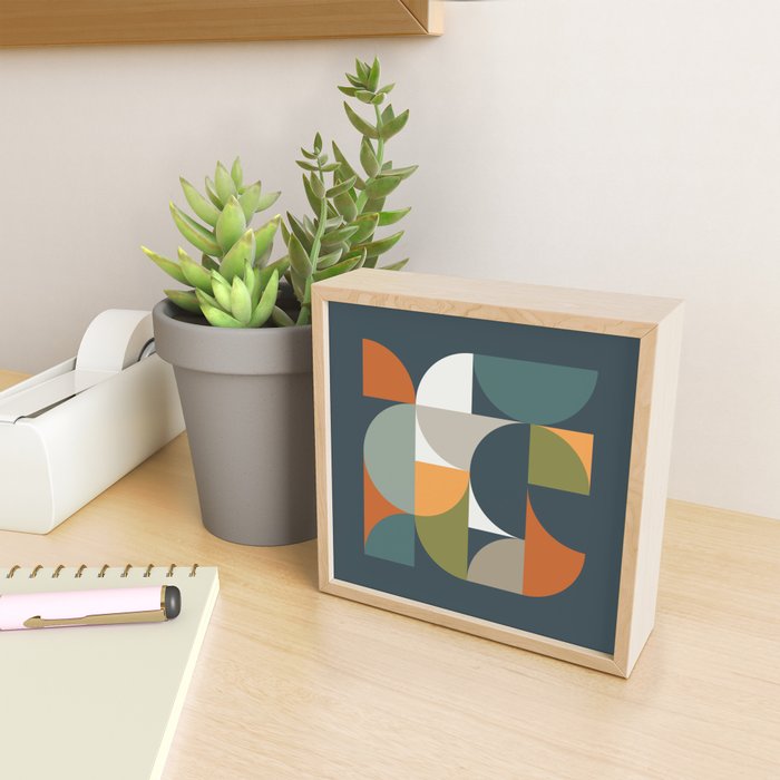 Mid Century Geometric 12/2 Mini Art Print Gallery Image 2