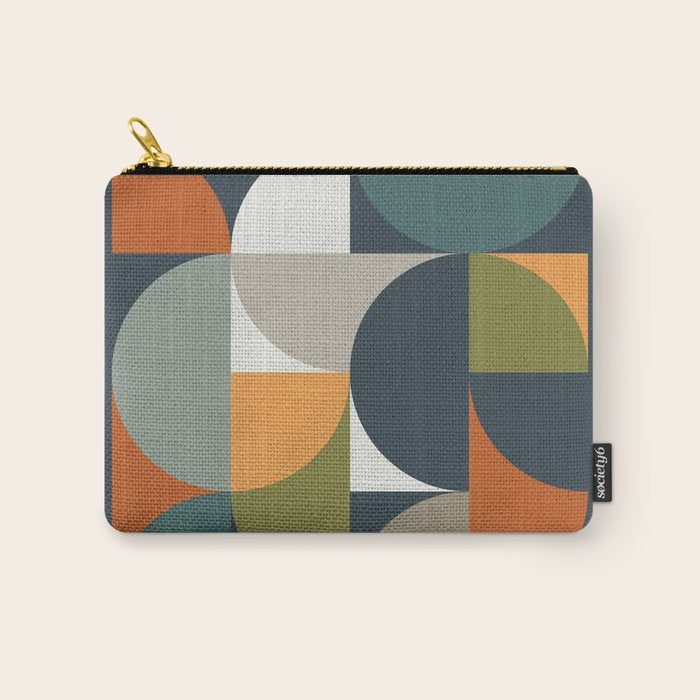 Mid Century Geometric 12/2 Carry All Pouch Gallery Image 1