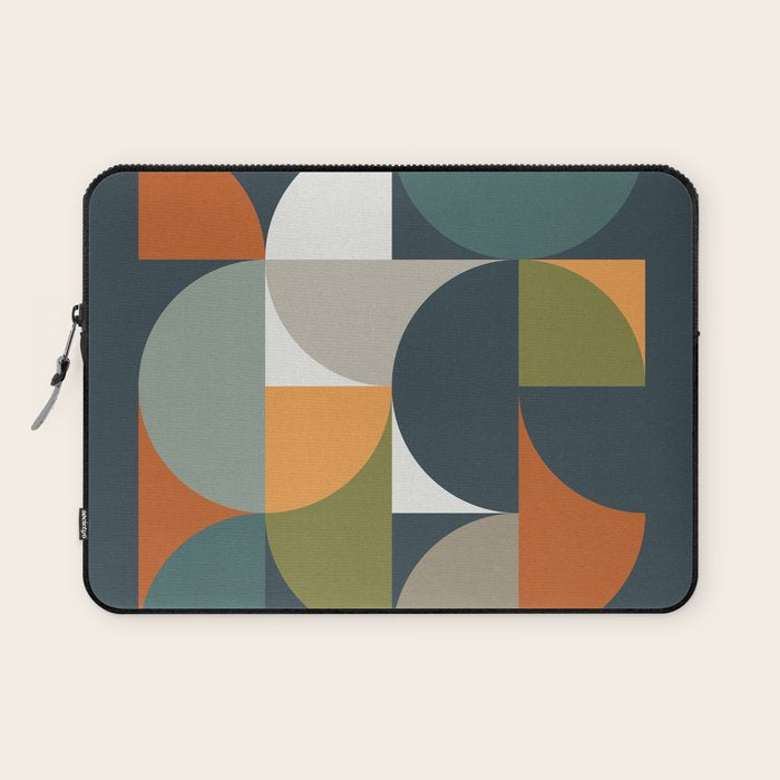Mid Century Geometric 12/2 Laptop Sleeve Gallery Image 1
