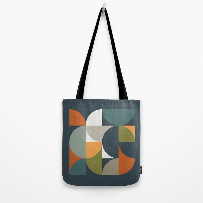 Mid Century Geometric 12/2 Tote Bag Gallery Image 2