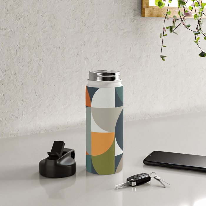 Mid Century Geometric 12/2 Water Bottle Gallery Image 5