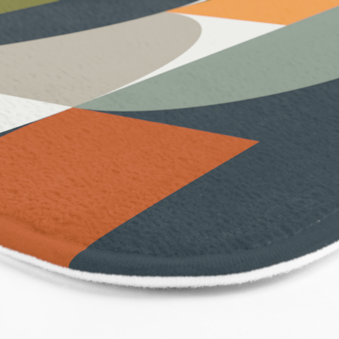 Mid Century Geometric 12/2 Bath Mat Gallery Image 3
