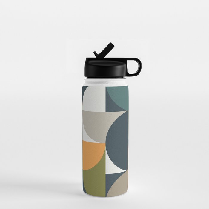 Mid Century Geometric 12/2 Water Bottle Gallery Image 1