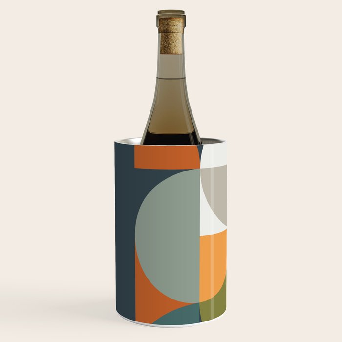 Mid Century Geometric 12/2 Wine Chiller Gallery Image 2