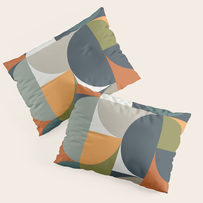 Mid Century Geometric 12/2 Pillow Sham Gallery Image 3