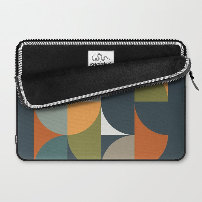 Mid Century Geometric 12/2 Laptop Sleeve Gallery Image 2