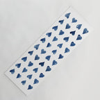 Hearts Watercolor Pattern Yoga Mat Gallery Image 1