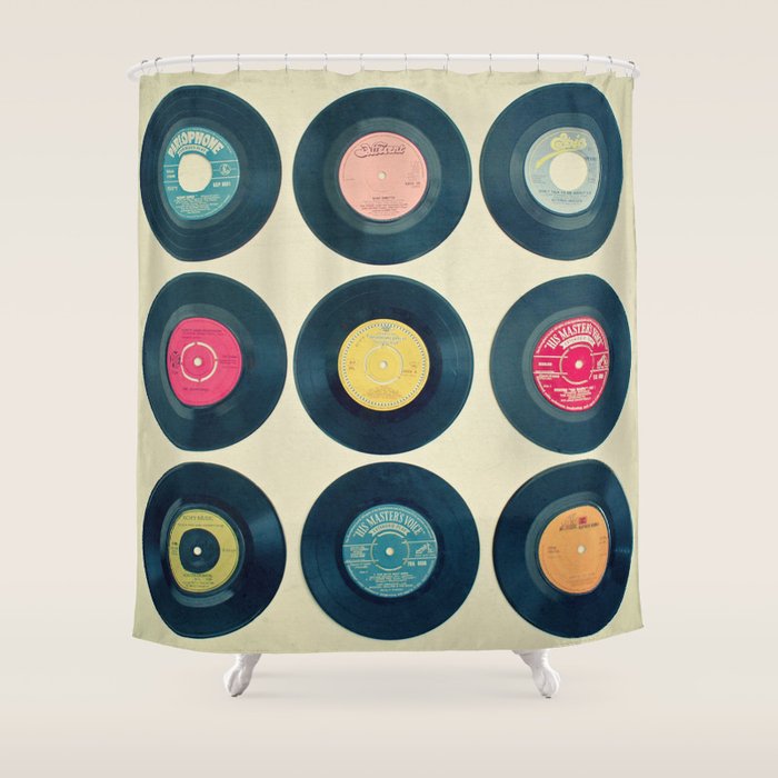 Vinyl Collection Shower Curtain Gallery Image 1