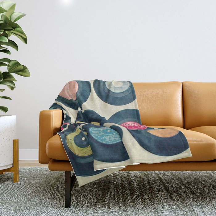 Vinyl Collection Throw Blanket Gallery Image 1
