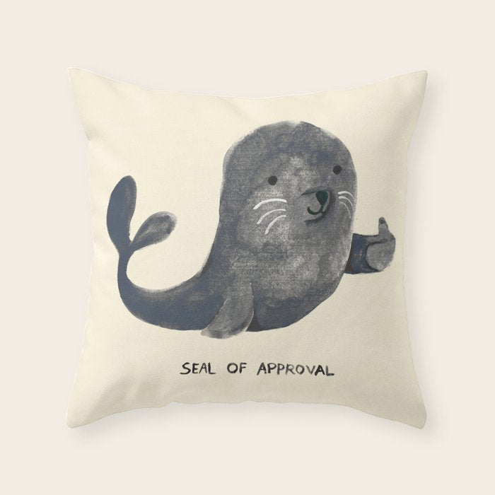 Seal Of Approval Throw Pillow Gallery Image 6