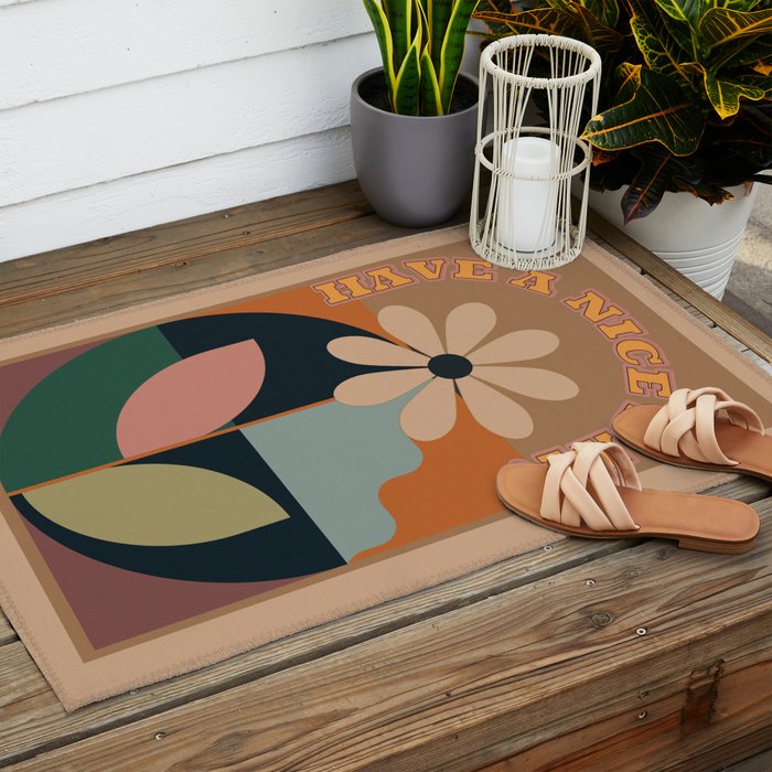 Have A Nice Day 9 Outdoor Rug Gallery Image 2