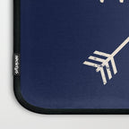 Gold on Navy Blue Compass Laptop Sleeve Gallery Image 3