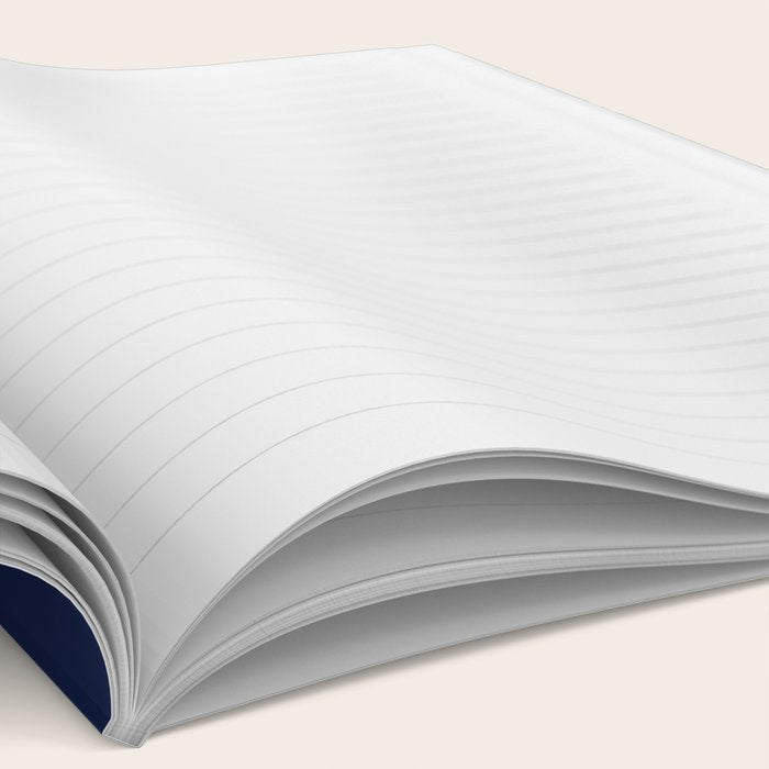 Gold on Navy Blue Compass Notebook Gallery Image 2
