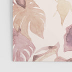 Modern boho pink tropical watercolour palms Poster Gallery Image 3