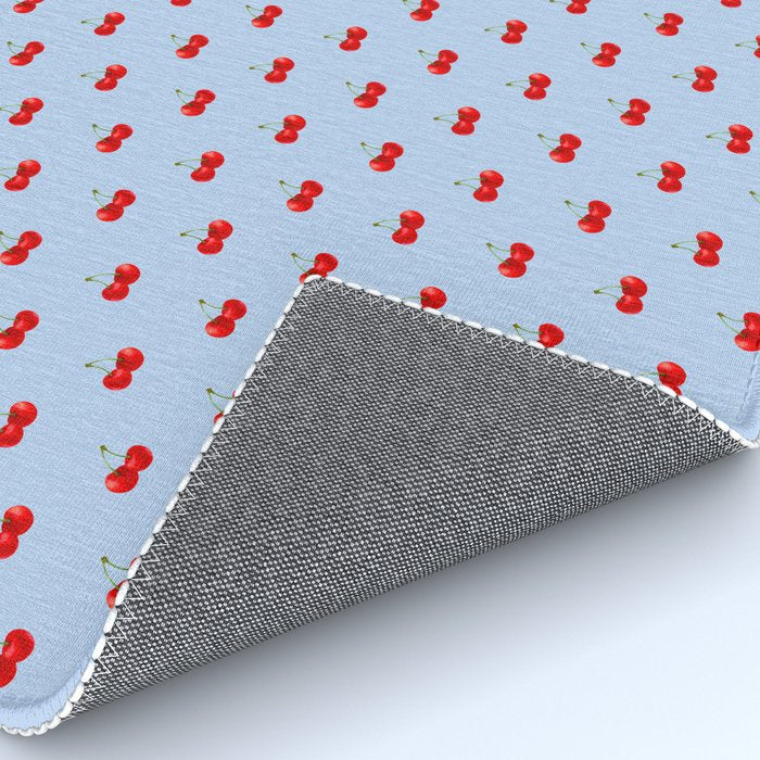 Y2K Cherries - Blue Pattern Miniature Rug Gallery Image 4